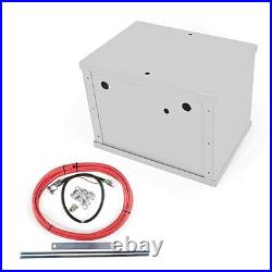 Complete Aluminum Battery Box Battery Relocation Kit Trunk Fit For All Cars