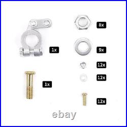 Complete Aluminum Battery Box Battery Relocation Kit Trunk Fit For All Cars