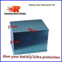 Complete Aluminum Battery Box Relocation Kit Universal Billet Race Off Road Kit
