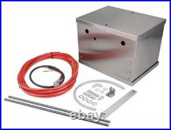 Complete Aluminum Battery Box Relocation Kit Universal Polished Billet Race PC