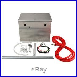 Complete Universal Billet Aluminum Car Battery Tray Relocation Box Bracket Kit