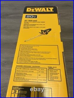 Dewalt 20V MAX DCHT821B 22 Cordless Battery Hedge Trimmer 20 Volt Boxed