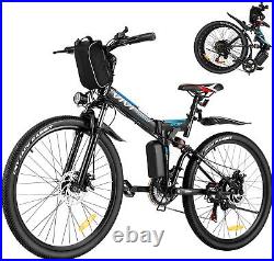 Electric Bike 26'' 350W Mountain Bicycle Folding e bike 36V 8Ah Lithium Battery
