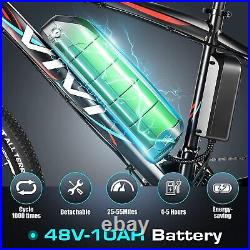 Electric Bike 500W 27.5'' Mountain Bicycle Adults Commuter E-bike 48V Battery