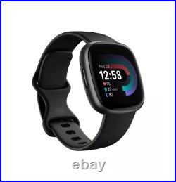 FITBIT VERSA 4 Fitness Smartwatch BLACK NEW IN BOX, FACTORY SEALED