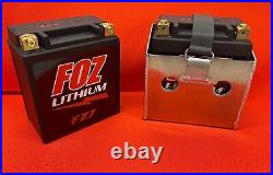 FOZ Lithium ion motorcycle battery and aluminum battery box