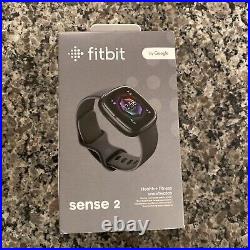 Fitbit Sense 2 Advanced Health & Fitness Smartwatch Fb521bkgb-us New In Box
