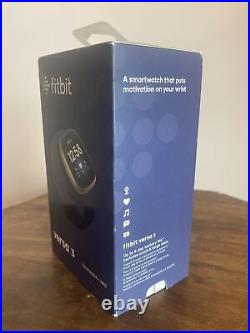 Fitbit Versa 3 Health & Fitness Smartwatch + GPS Navy NEW Opened Box (FB511GLNV)