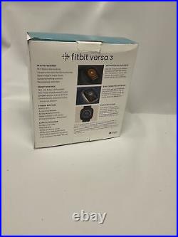 Fitbit Versa 3 Health and Fitness Smartwatch + GPS Black NEW IN BOX
