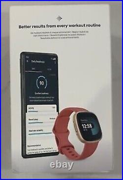 Fitbit Versa 4 Health & Fitness Smartwatch tracker Pink Sand NEW in Box
