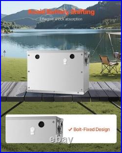 Group 24/31 Trolling Motor Battery Box Aluminum Alloy, Easy Install