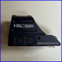 HOLOSUN HE507C-GR X2 Green Dot Sight Multi-Reticle Parallax Free Handgun