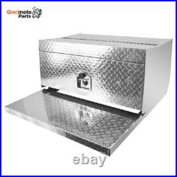 Heavy Duty 31x32x15 Aluminum Cab Entry Tool & Battery Box Lock Key Semi Truck