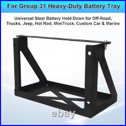 Heavy-Duty Battery Tray Box Holder for Group 31 Secure Mounting Solution