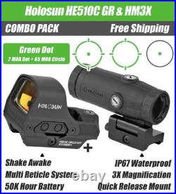 Holosun HS510C+HM3X Combo Multi-Reticle Circle Dot + with 3x magnifier OPEN BOX