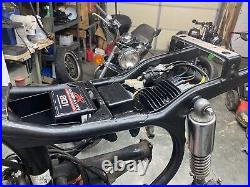 Honda CX500 Cafe Racer, Under Seat Battery Box Electrical Tray, Raw Aluminum