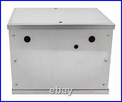 JEGS 10235 Aluminum Battery Box 11.25 in. L x 9.5 in. W x 8.75 in. H Includes H