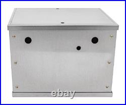 JEGS 10235 Aluminum Battery Box 11.25 in. L x 9.5 in. W x 8.75 in. H Includes H