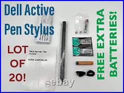 LOT OF 20! Dell Active Pen Stylus PN557W Unused/Open Box+EXTRA FREE BATTERIES