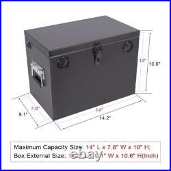 Lockable Battery Box for Car/RV/Marine Adjustable Steel Relocation Kit 24-31