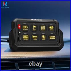 MICTUNING Wireless RGB 8 Gang Switch Panel 12V LED Circuit Control Box Marine