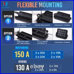 MICTUNING Wireless RGB 8 Gang Switch Panel 12V LED Circuit Control Box Marine