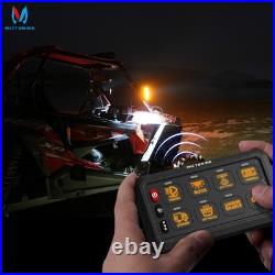 MICTUNING Wireless RGB 8 Gang Switch Panel 12V LED Circuit Control Box Marine