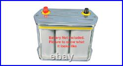 MS374-73P Eddie Motorsports Billet Aluminum Battery Box for Optima D51 Battery