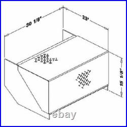 Merritt Aluminum 16.25 X 23 X 30.125 Inch 6 Battery Box Without Step