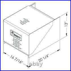 Merritt Aluminum 3562 Horizontal 2-Battery Box w Bolt On Lid & Step