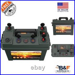 Multi-Purpose 12V Battery Box with Overload Protection for Fishing and Hunting