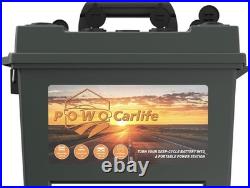 Multi-Purpose 12V Battery Box with Overload Protection for Fishing and Hunting