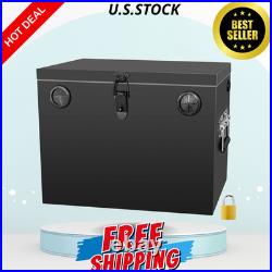 NEW 12V Battery Box Waterproof Steel Marine RV Boat Group 27 Black