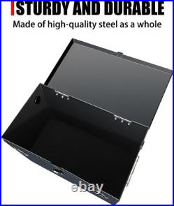 NEW 12V Battery Box Waterproof Steel Marine RV Boat Group 27 Black