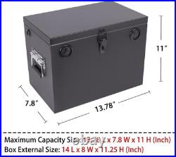 NEW 12V Battery Box Waterproof Steel Marine RV Boat Group 27 Black