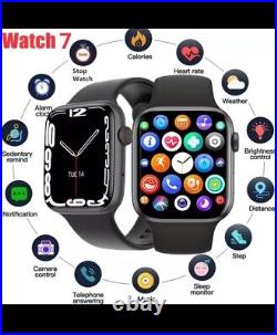 NEW in Box SMARTWATCH BLACK Apple or Android Compatable see photos for tech info