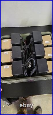 NOS Aluminum Box 6-Battery Power Supply, Holds 6 x BA5590B/U