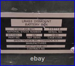 NOS Aluminum Box 6-Battery Power Supply, Holds 6 x BA5590B/U