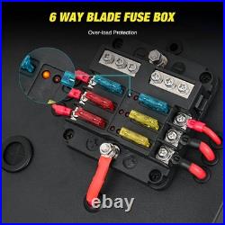 Nilight 12V/24V Camping Electrical System Centre Battery Power Control Box Fuse