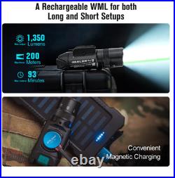 OLIGHT Baldr Pro R 1,350 Lumens Tactical Light Green Laser NEW IN BOX BLACK