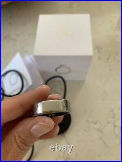 OURA Ring Heritage Silver Gen 2 Size US 12 Smart Ring Charger Accessories Box