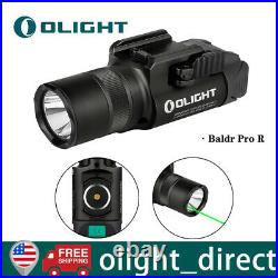Olight Baldr Pro R Tactical Gun Flashlight Rail Mount Green Beam Magnetic Charge