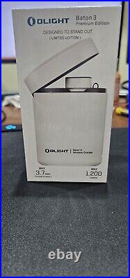Olight Baton 3 Premium Edition White New in Sealed Box (Limited Edition)