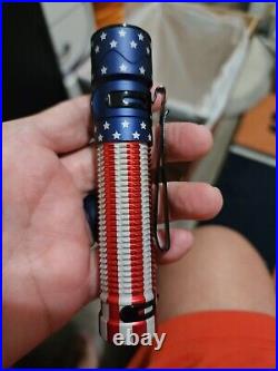Olight Warrior Mini 2 Stars and Stripes Patriotic Flashlight New in Box