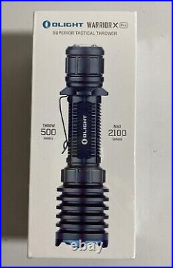 Olight Warrior X Pro Flashlight Black Superior Tactical Thrower New In Box