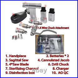 Orthopedic Drill AO TPLO 7.2V Power Drill Bit Saw Blades Veterinary Set