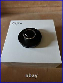 Oura Ring Gen 3 Silver Size US 8 Smart Ring with Charger & Box Pre-Owned 2023
