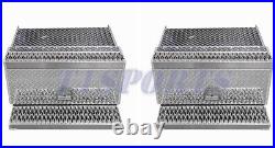PAIR Of Chain Tool box Battery Box Aluminum Step Peterbilt 379 359 385 30x 15