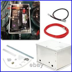 Performance Aluminum Battery Box Kit with Complete Wiring 16 ft Positive Wire