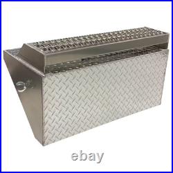 Pet? Rbilt 379/389 Aluminum Diamond Plate Battery Box Lid with Top Step